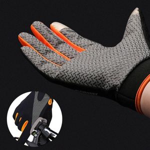 Cycling Gloves 1Pair Anti-Slip Touch Screen Adult Full Finger Sunscreen Multi-Use Outdoor Equipment For MTBCycling