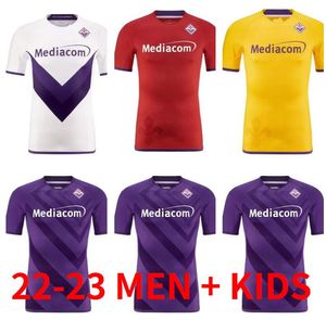 2022 2023 Fiorentina Soccer jerseys child boys sets Firenze 22 23 football Shirt BIRAGHI MILENKOVlC VLAHOVlC CASTROVILLI C. KOUAME ERICK mens kids kit