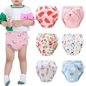 Baby fraldas reutilizáveis ​​calça calças de treinamento potty para crianças fraldas ecológicas laváveis ​​banheiros laváveis ​​infantil kid algodão 220720