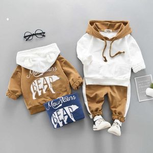 セット衣料品男の子秋の子供の女の子の男の子スポーツスーツキッズウィートシャツパンツトラックスーツセット