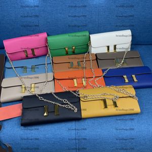 Designer Purse With Chain Strap Togo woman Wallets Whole cowskin Card holders Bags fashion Genuine leather Long wallet For lady