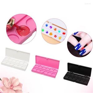 Nail Art Equipment Plastic Rectangular Shape Painting Watercolor Palette Foundation Eyeshadow Eye Shadow For Drawing Prud22