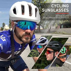 Outdoor Eyewear New Sports Men Sunglasses Road Mountain Bicycle Cycling Glasses Woman Riding Goggles Protection 1 Lens 220720