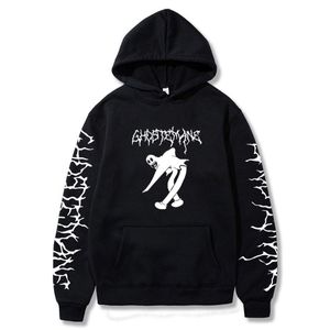 Herren Hoodies Sweatshirts Kapuze -Sweatshirt Männer/Frauen lässig Hip Hop Kleidung Metal Rap Style Ghostemane World Tour Rockmusik Logo Printm