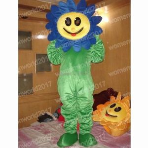 Halloween schöne Sonnenblume Maskottchen Kostüm Top Qualität Cartoon Charakter Outfits Anzug Unisex Erwachsene Outfit Weihnachten Karneval Kostüm