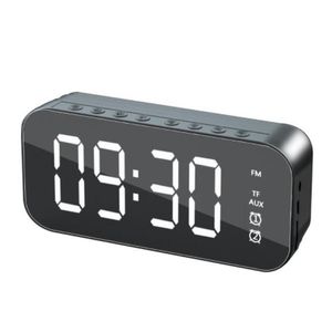 Smart Automation Modules Mirror Screen Alarm Clock Watch Table Digital Wireless Bluetooth-compatible 5.0 MP3 HiFi Speaker TF FM Hand-free Ca