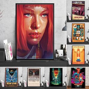 Piąty element klasyczny plakat filmowy science fiction i drukuje sztuka obrazy na płótnie na ścianach sztuka nowoczesne zdjęcia dekoracje domowe obraz plakat