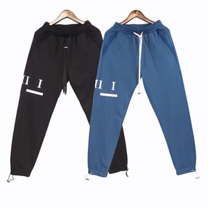 Calça masculina calça de moletom de rua espumando perneiras de impressão bordando calças esportivas causais