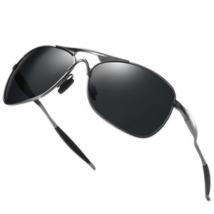 Botern 2023 Nya m￤n Polariserade HD -solglas￶gon f￶rare K￶r dubbelstr￥len Sunnies Square Metal Sun Glasses The United States of America USA