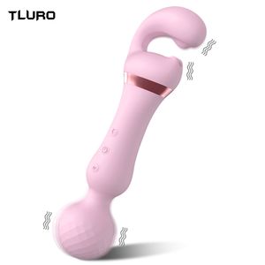 Itens de beleza poderosos vibradores vibradores vidra vara m￡gica para mulheres clit￳ris estimulador USB recarga 20 modos g massager adultos sexy brinquedo feminino