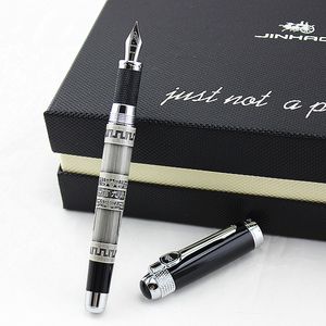 Luxury Gift Pen Set Jinhao 189 Högkvalitativ 0,5 mm NIB Väggfontän med original Case Metal Ink S Y200709