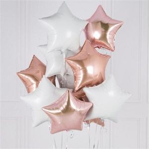 18 inç folyo balon yıldız şekli balon düğün sevgililer günü dekoratif balon tatil parti tedarik dekor DHL