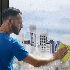 3 PCS 12 X12 Mikrofiber Cam Temizlik Bezleri Banyo Paçavrası Lint Ücretsiz Kolayca Temiz Clean Windows Aynalar Dishcloth Mutfak Havlusu 220727