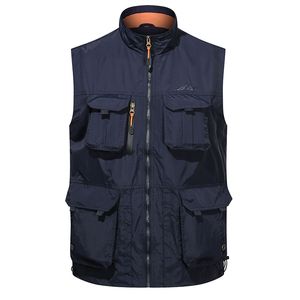 MAIDANGDI Gilet da uomo Cappotto P ografo Gilet Strumento Molte tasche Maglia da lavoro senza maniche Giacca calda in pile Maschile Marchio di qualità 6XL 220715