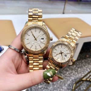 Homens dos amantes de luxo relógios femininos de marca Top Brand Designer Wristwatches Fashion Gold Man Lady Watch For Men Women Aniversário