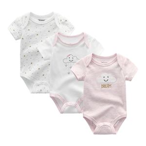 3pcs/lot unisex bebek kız giysileri pamuk katı tek boynuzlu at doğumlu bodysuits bebek erkek kıyafetler kızlar giyim roupas de bebe 220426