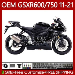 Fairi di iniezione per Suzuki Gloss Black GSXR 600 750 cc K11 750CC 600CC GSXR600 11 12 13 14 15 16 121No.82 GSXR-600 GSXR750 2017 2017 2019 2020 2021 GSXR-750 11-21 Body Body