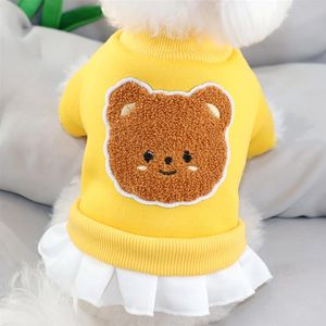 Abbigliamento per cani Piccolo vestito invernale Cappotto per animali domestici caldo Cucciolo di gatto Abiti in maglia Chihuahua Yorkies Maltese Shih Tzu Pomerania Bichon Barboncino VestitiCane