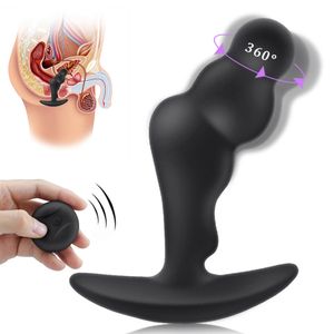 Manlig prostata massager anal plug vibrator fjärrkontroll vibrerande rumpa vuxna sexiga leksaker för män gay onani