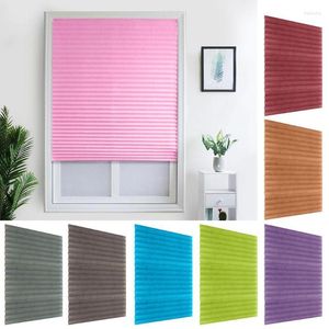 Curtain & Drapes Solid Color Household Kitchen Pleated Shades Blinds Balcony Cafe Window Bathroom Home CurtainCurtain