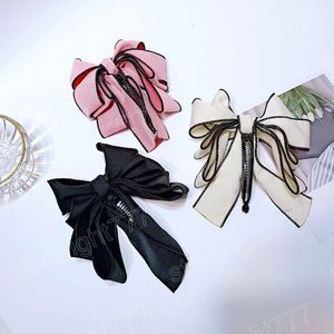 Fashion Premium Banana Barrettes Clip Clip Tempérament Bowknot Ribbon Ponytail Clips For Women Top Hair Accessoires