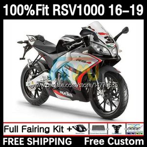 Wtryskowe owiewki formy do Aprillia RSV4 RSV 1000 RSV-1000 RSV1000 R RR 16 17 18 19 Bodywork 5dh.30 RSV1000RR 2016 2017 2018 2019 RSV1000R 16-19 OEM Body Red Silvery