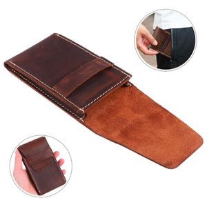 Titta på lådor Fall 1 PC Leather Travel Organizer Portable Storage Pouch