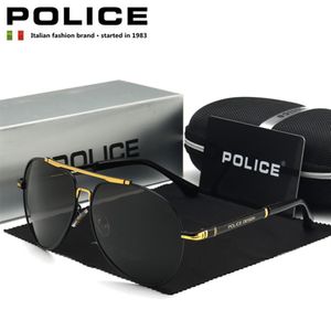 POLICE High End Brand Sunglasses Classic Polarized Glasses Brand Designer Men Driving Retro SunGlass UV400 P758255J