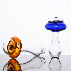 Wholesale UFO shaped alien creative glass tobacco pipe mini portable hand spoon pipes for smoking dry herb
