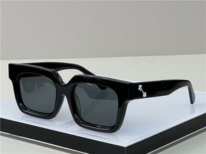Роскошные дизайнерские солнцезащитные очки для мужчин женщины мужские крутой стиль Горячая мода Классическая толстая тарелка Черная белая квадратная рама для очков.
