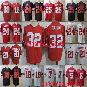 Jersey de futebol de Ohio State Buckeyes 32 Tatum 7 C.J. Stroud Dwayne Haskins Jr.Campbell Jr. Treveyon Henderson 1 Justin Fields 2 Chris Olave 5