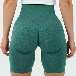 Seamless Yoga Shorts Fitness Women High Waist Push Up Workout Scrunch Butt Sports Gym Clothing Running Leggings 220517