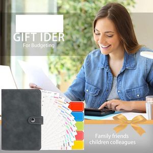 Gift Wrap Budget Binder Planner A6 Set Notebook Ring Cash Buste Buget Con Film BGift