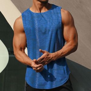 Men's T-Shirts Summer Vest Quick-drying Running Basketball Training Fitness Loose Fashion Men Gym Tank Top Clothing W220426