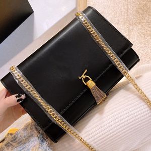 Chain Crossbody Messenger Bags Tassels Shoulder Envelope Bag Women Flap Handbag Clutch Purse Classic Letters Magnetic Hasp High Quality Leather Fashion Hand Bags