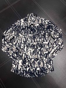 Camicie firmate da uomo Abbigliamento di marca Camicia a maniche lunghe da uomo Stile hip-hop Top in cotone di alta qualità 16335