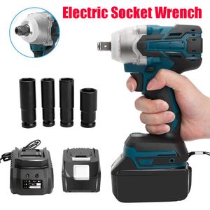Cordless Electric Wrench 520Nm Rechargeable Brushless Impact Socket Set+ 4000mAh Battery