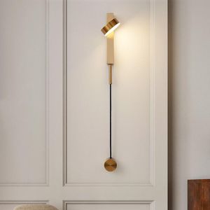 Duvar lambası LED kapalı lambalar dönme karartma anahtarı ışık modern stai deco apcal smocece somun luminairewall