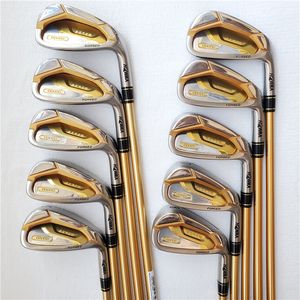 10pcs New Golf clubs The Top Quality Honma S-07 4 Stars Golf Irons Graphite Shaft Regular Stiff Flex+Golf Headcovers