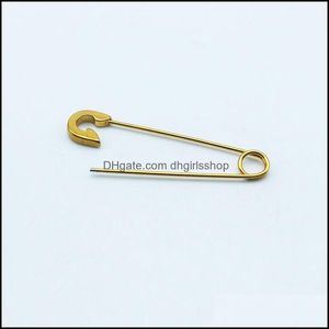Szpilki ze stali nierdzewnej Broszki Złote DIY Broszki Badge Bezpieczeństwo Pin Wyniki Craft Biżuteria Dostawy Drop Dostawa Pins Xu6ic