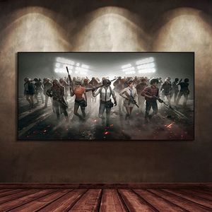 Internet Cafe Hot PUBG Gamer Astratta Moderna Tela Pittura Poster e Stampe Immagini Wall Art Gamer Room Home Decor Cuadros