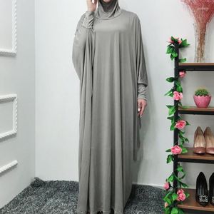 Ethnische Kleidung Ramadan Muslim Einteiliges Gebet Hijab Kleid Kleidungsstück Abaya Cover Dubai Jilbab Frauen Niqab Kapuze Vollrobe Modest Isl O4J9Eth