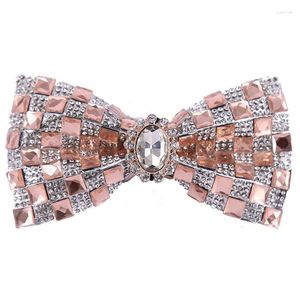 Crystal Bow Tie Fashion heren en dames banketclubs glanzende bruiloft bruidegom klassieke hoogwaardige boogschenken cadeaus sieraden nekbanden