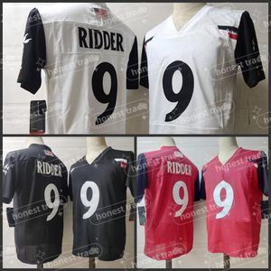 9 Desmond Ridder Football Jersey Cincinnati College Team Stitched White Red College Jerseys University Sportswear