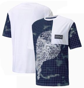 2022 new F1 T-shirt Formula1 driver T-shirt summer lapel round neck short-sleeved racing team uniform top series F1