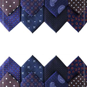 Bow Ties High Quality Jacquard 8cm Bred lyx slips för män mode vintage affärsslipsa manliga present corbatas para hombrebow