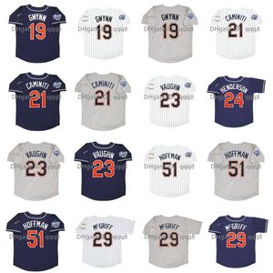 Maglia da baseball Na85 Vintage 1998 World Series Tony Gwynn Ken Caminiti Wally Joyner Greg Vaughn Trevor Hoffman Rickey Henderson Fred McGriff