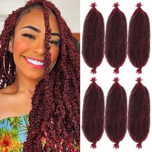 Afro Twist -flätor Syntetiska hårförlängningar Kinky Braid Dreadlocks