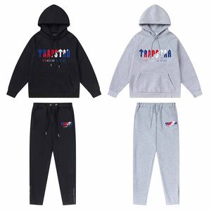 Men's Hoodies Sweatshirts Hoodie Full Tracksuit Rainbow Towel Embroidery Decoding Hooded Sportswear Suit 02