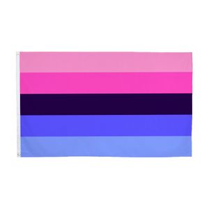 Bandeira do Pride LGBT Factory direta 90x150cm 3x5ft atacado omni omnisexuual sinalizador